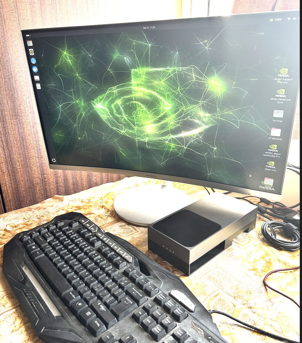 OpenClaw running on a Jetson AGX Thor devkit — screenshot from the builder's own writeup